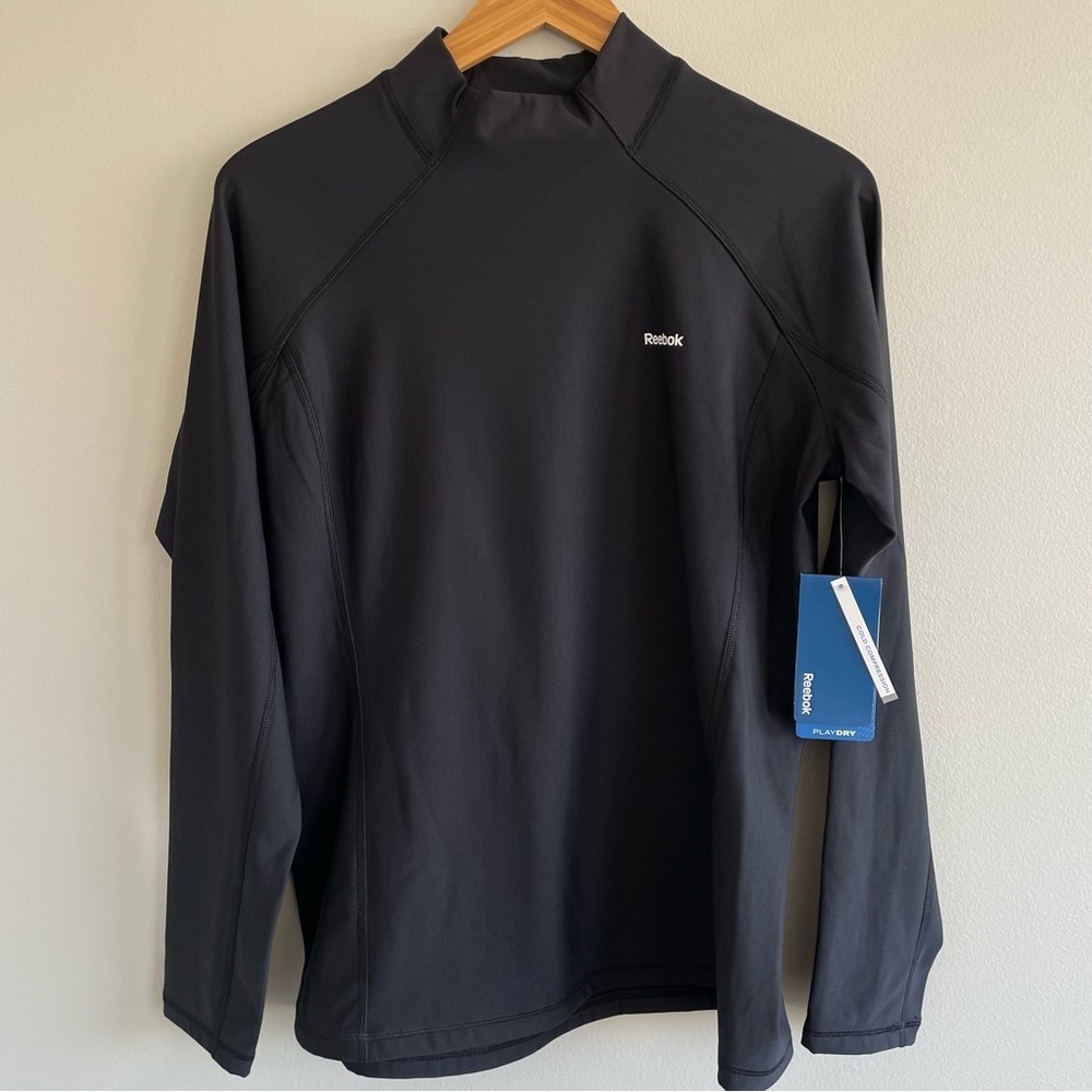Reebok Women's Cold Compression Long Sleeve Top Size XL Black